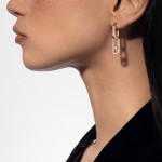 Messika - Move Link Diamond Earrings Pink Gold